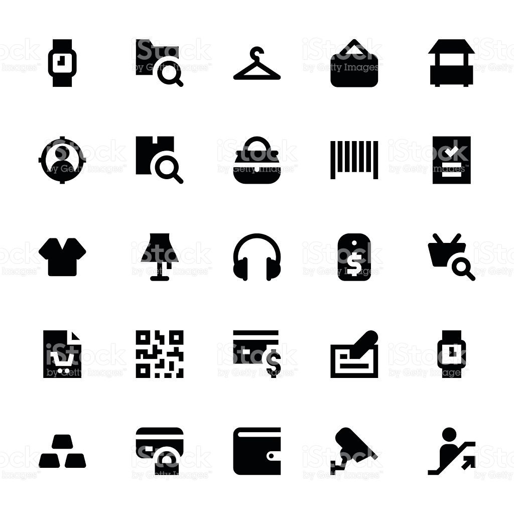 1024x1024 Shopping And Retail Vector Icons Vector
