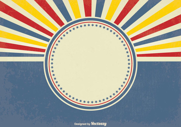 632x443 Retro Style Sunburst Vector Background Free Vector Download