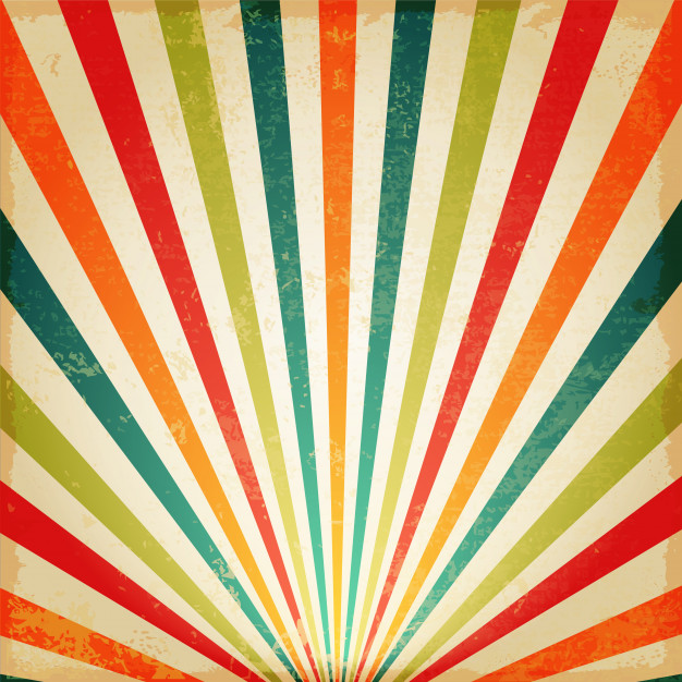 626x626 Vintage Multicolor Rising Sun Or Sun Ray, Sun Burst Retro