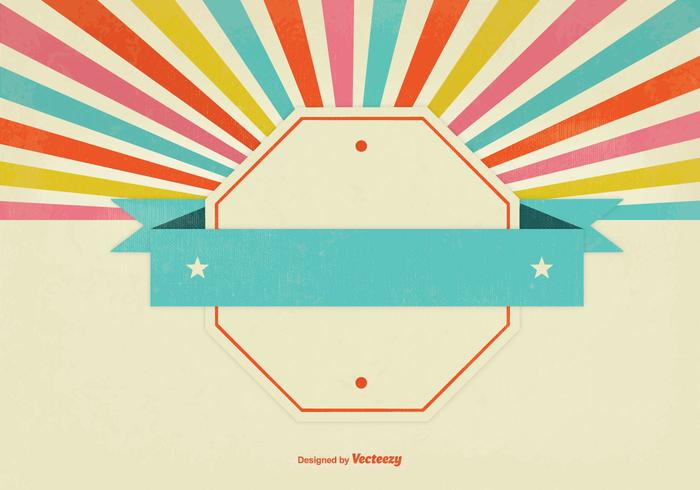 700x490 Blank Retro Sunburst Background