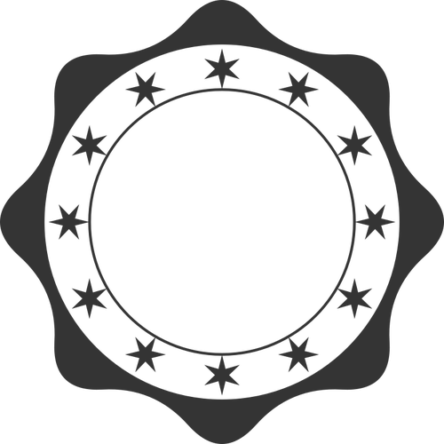 500x500 Retro Badge Vector Illustration