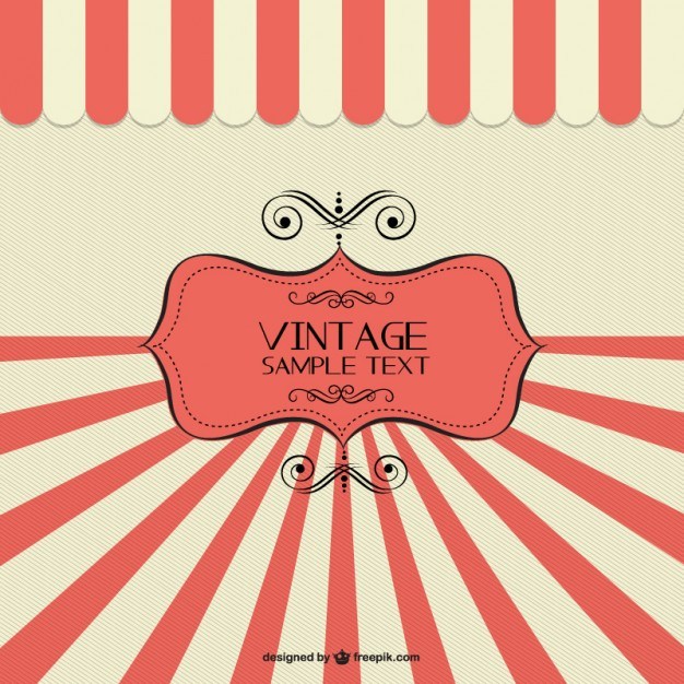 626x626 Retro Banner Sunburst Design Free Vector