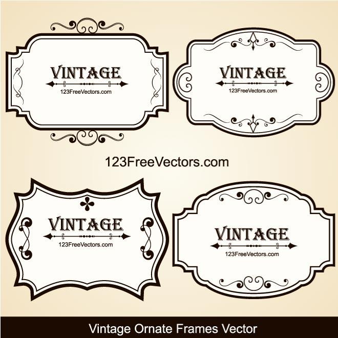 660x660 Vintage Banners Set Vector