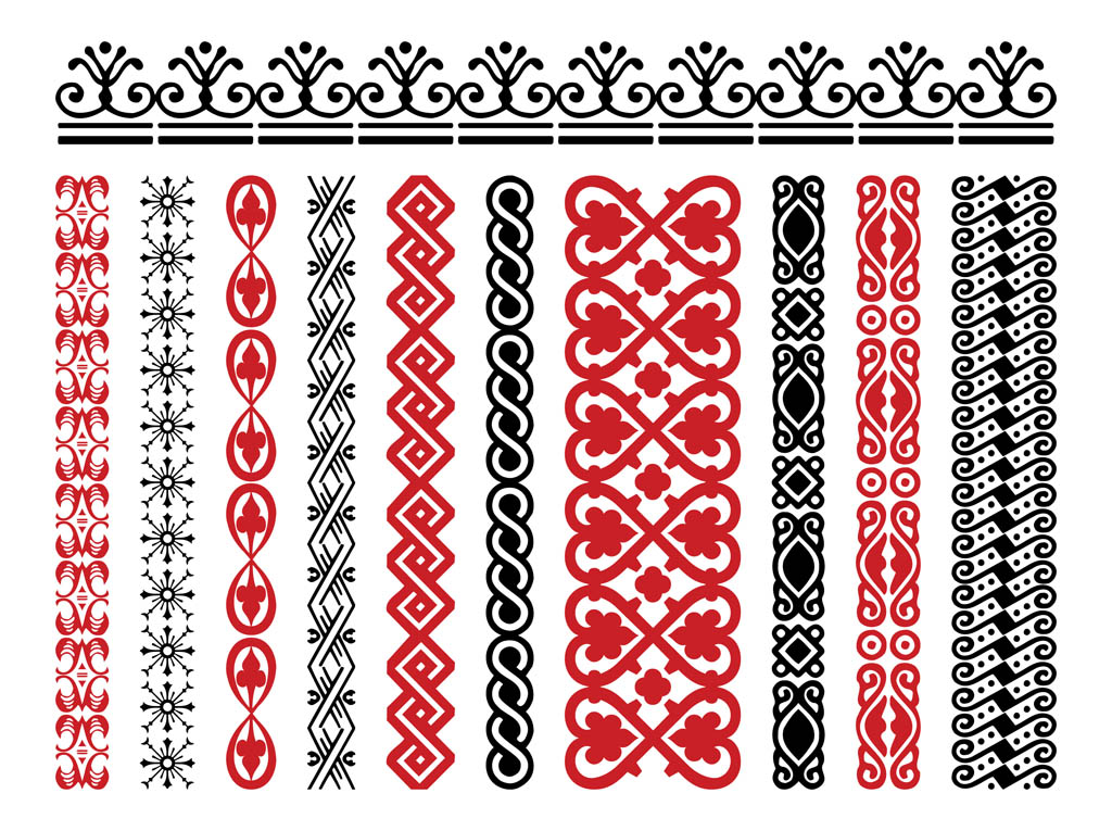 1024x765 Retro Borders Vector Art Graphics