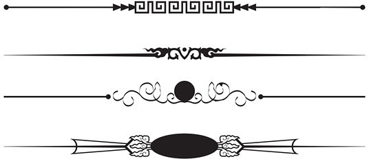 536x232 Vintage Border Clip Art Free Vector Download