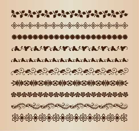 487x461 Free Retro Border Vector Set Files, Vectors Graphics