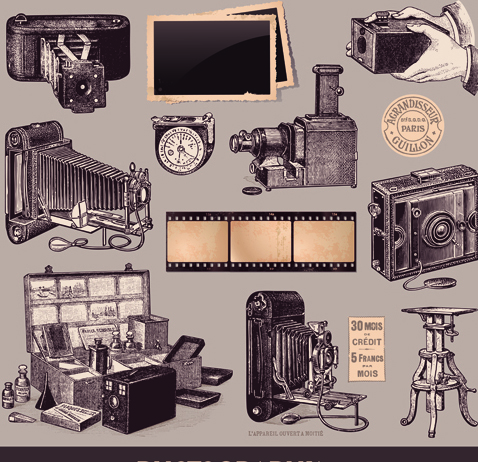 Retro Camera Design Elements Vector Free Download 478x462 Retro Camera Design Elements Vector Free Download