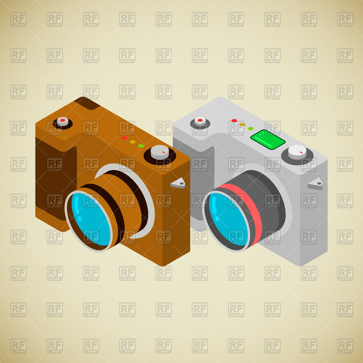 Retro Cameras Vector Image Of Objects Zage 1200x1200 Retro Cameras Vector Image Of Objects Zage