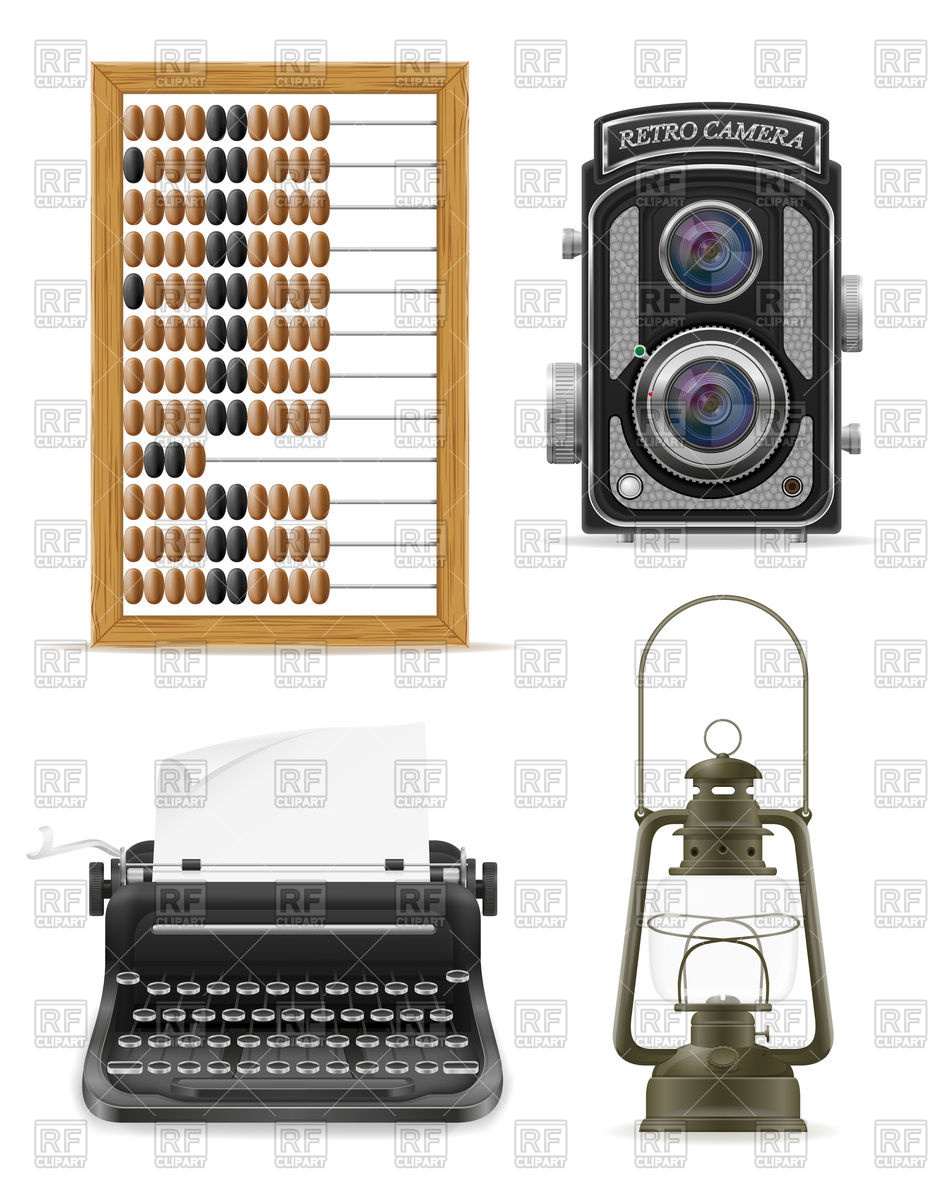Retro Object Icons 933x1200 Retro Object Icons