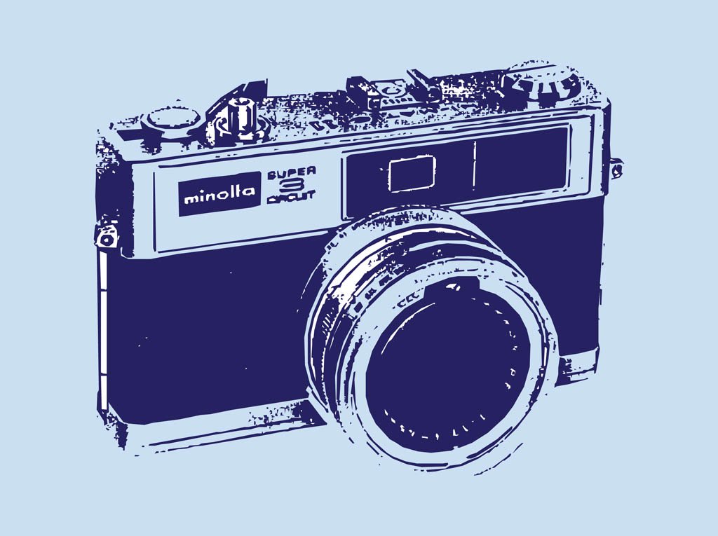 Vintage Camera Vector Art Graphics 1024x765 Vintage Camera Vector Art Graphics