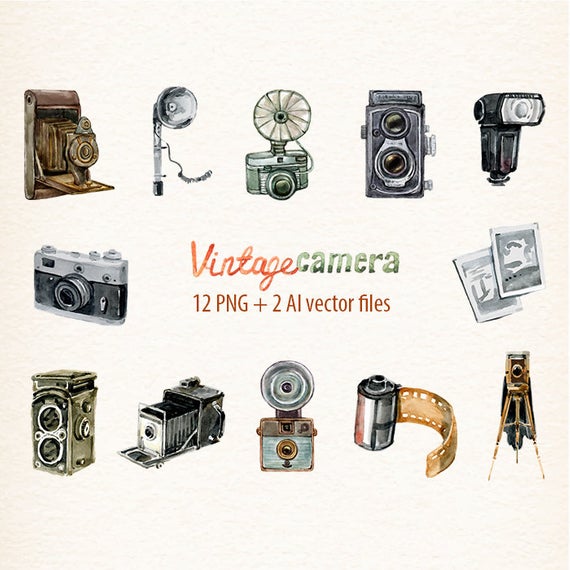 Camera Watercolor Camera Retro Camera Photocamera Film Etsy 570x570 Camera Watercolor Camera Retro Camera Photocamera Film Etsy