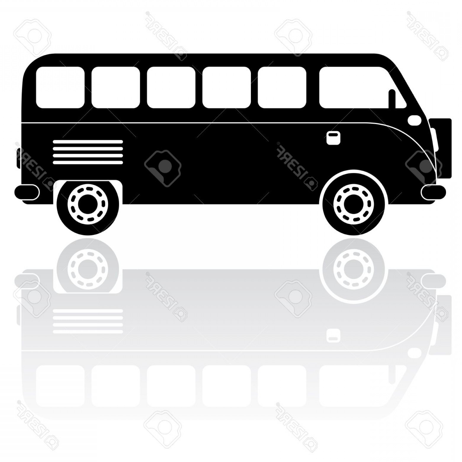 1560x1560 Photostock Vector Vector Illustration Of Vintage Camper Van