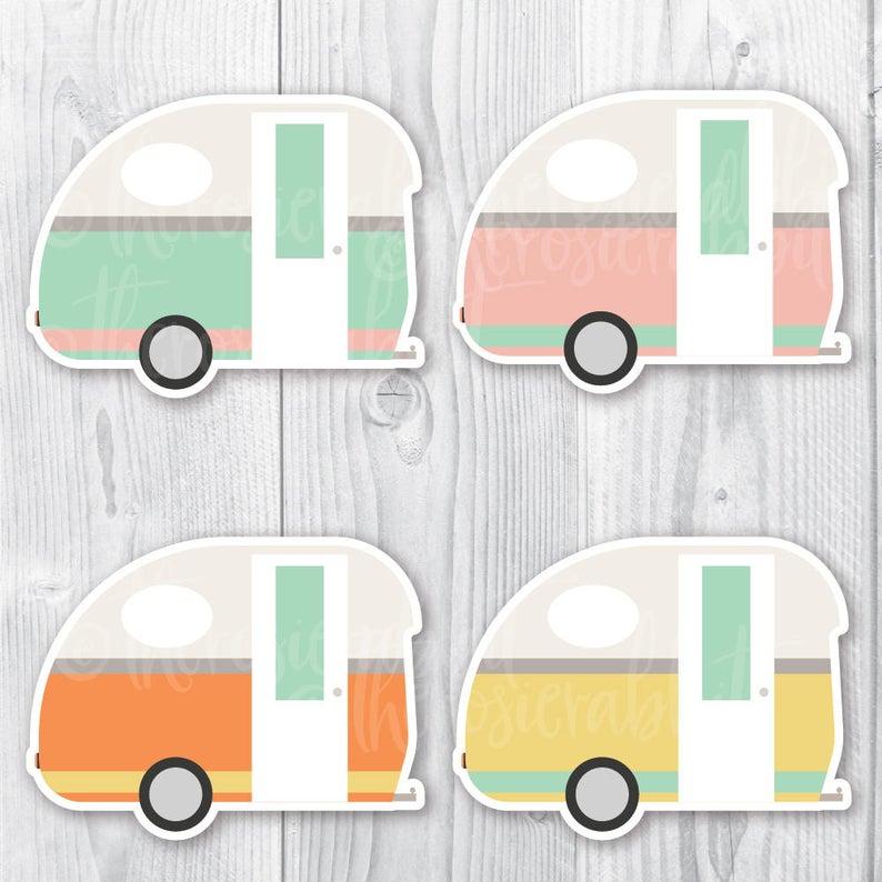 794x794 Vintage Camper Png Digital Download Retro Camper Vector Etsy