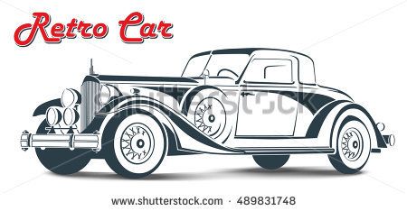 450x234 Retro Car Vintage Car Vector Illustration Ideas Retro Cars