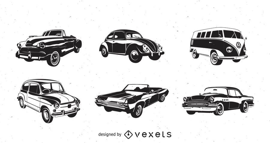 900x476 Vector Retro Cars