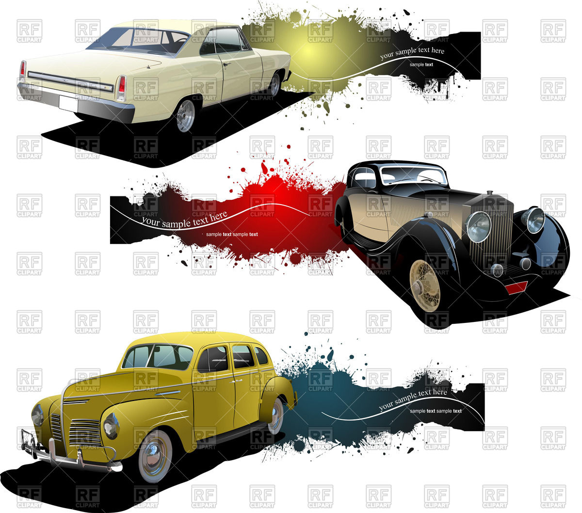 1200x1058 Vintage And Retro Cars Vector Image Of Transportation Leonido