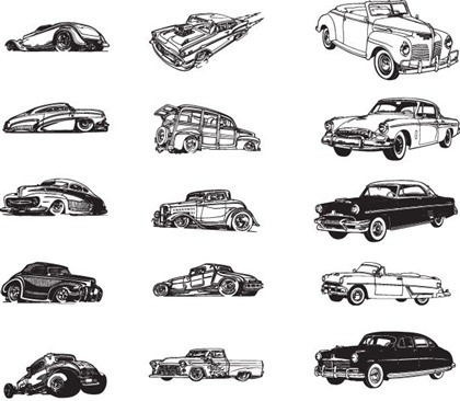 420x366 Vintage Car Vector Free Vector Download