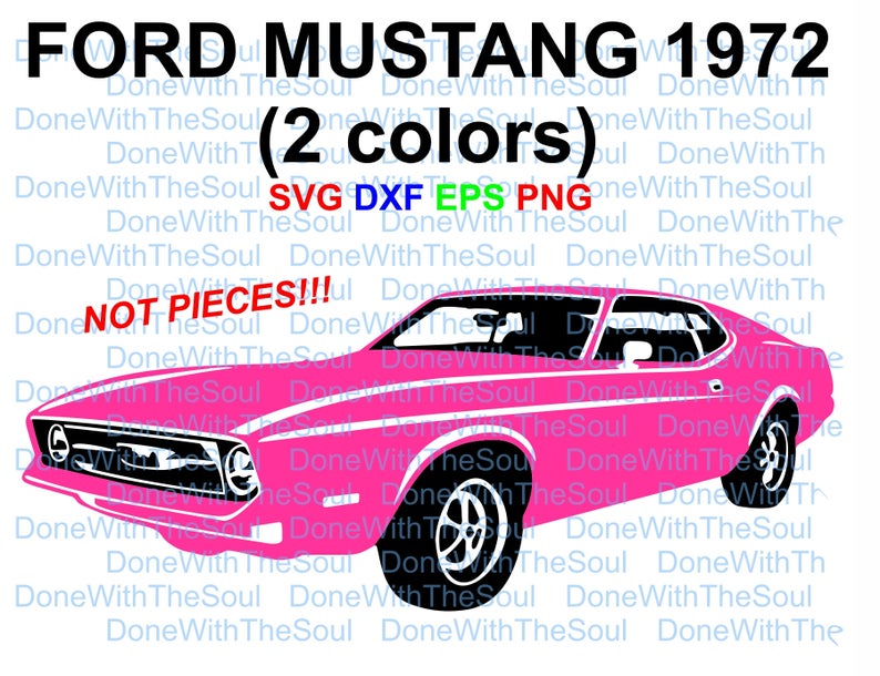 794x610 Ford Mustang Retro Car Pink Mustang Car Vector Etsy