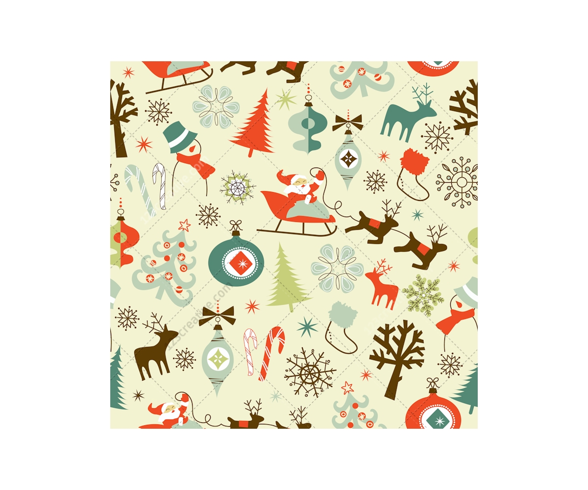 1200x1000 Retro Christmas Vector Pack