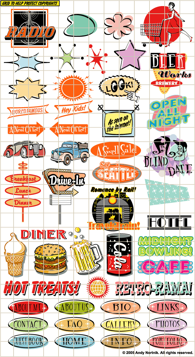 643x1176 Fifties Clip Art