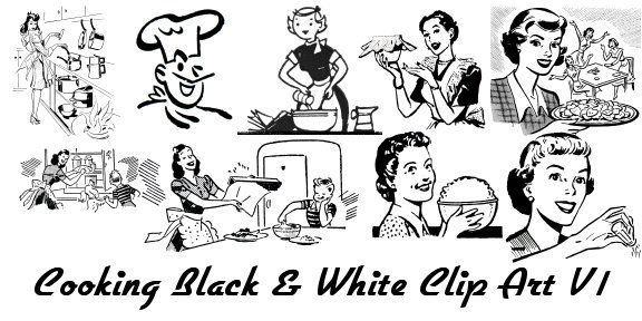 576x288 Retro Clip Art Images Retro Black White Clip Art