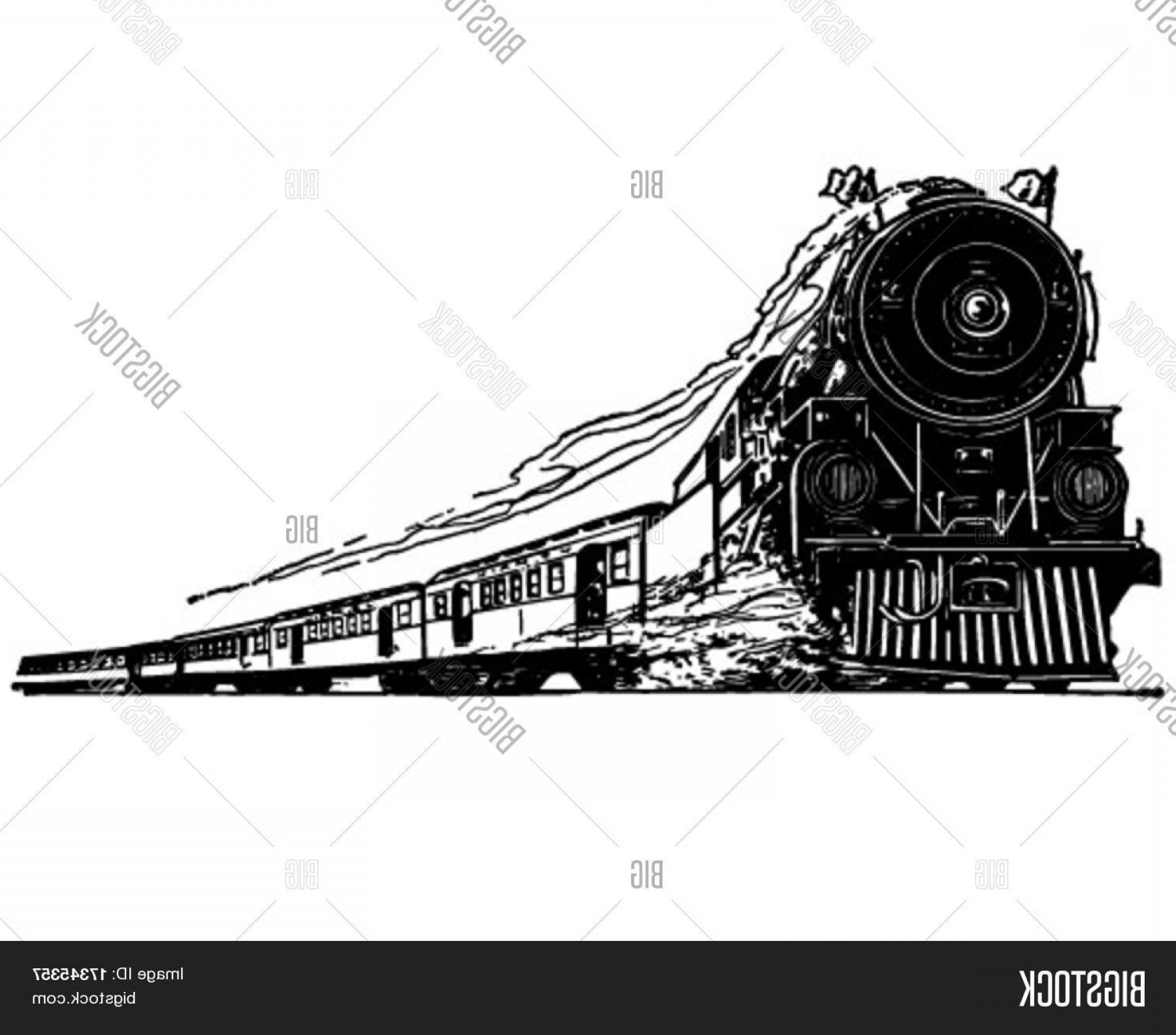 1800x1584 Stock Vector Steam Locomotive Retro Clip Art Soidergi