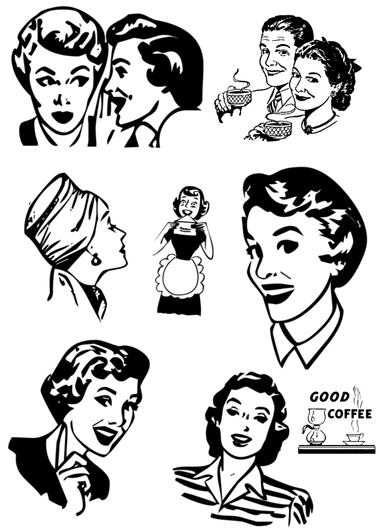 750x1050 Free Retro Clip Art