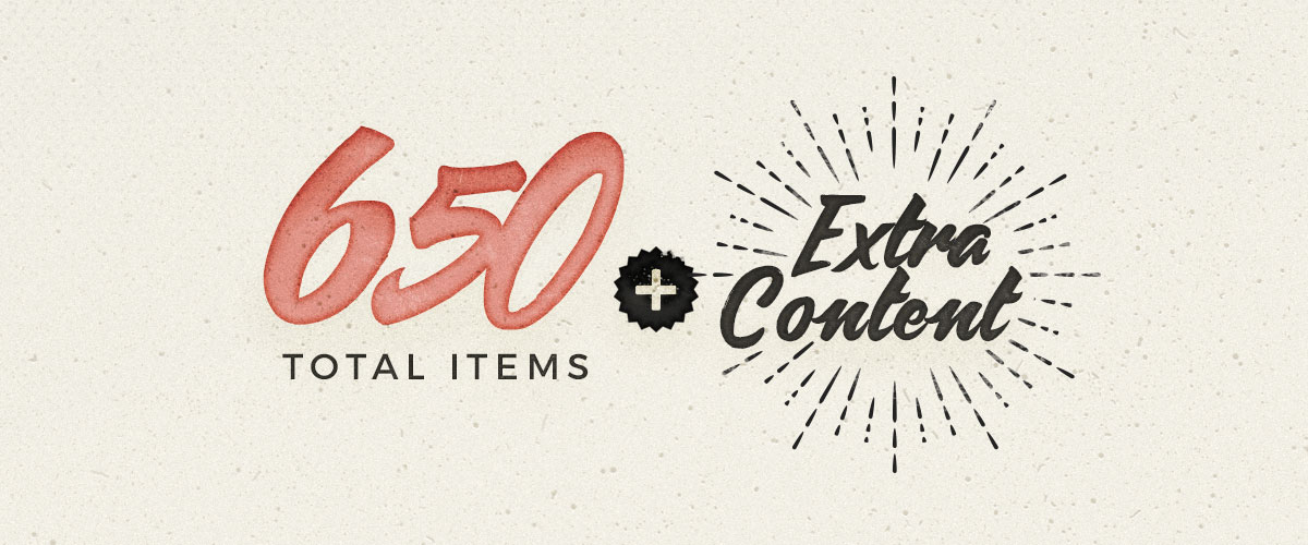 1200x500 Retro And Vintage Vector Graphics