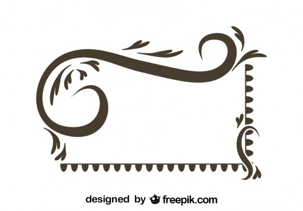 626x436 Asymmetrical Retro Frame Design Vector Free Download