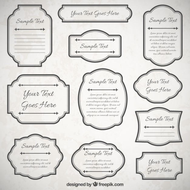 626x626 Vintage Frames Collection Vector Free Download