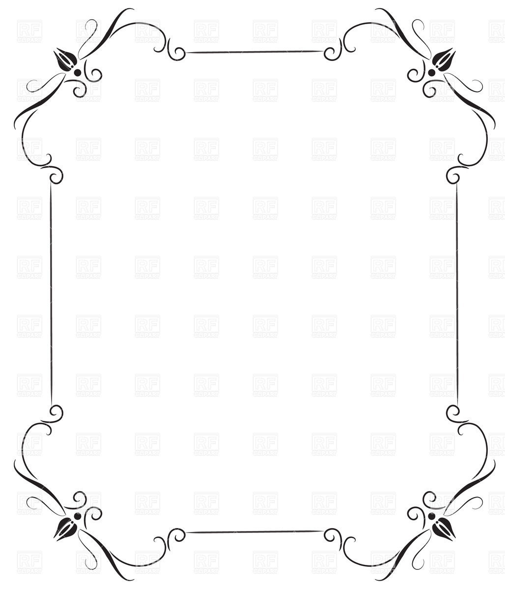 1028x1200 Black Vintage Frame Vector Image Of Borders And Frames Mcherevan