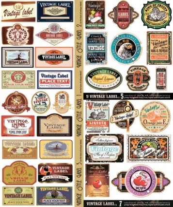 357x425 European Retro Label Vector Free Vectors Ui Download