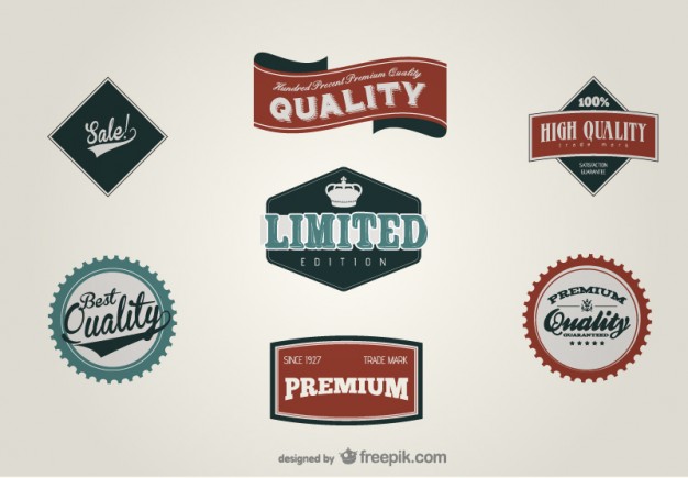 626x435 Best Quality Retro Labels Vector Free Download