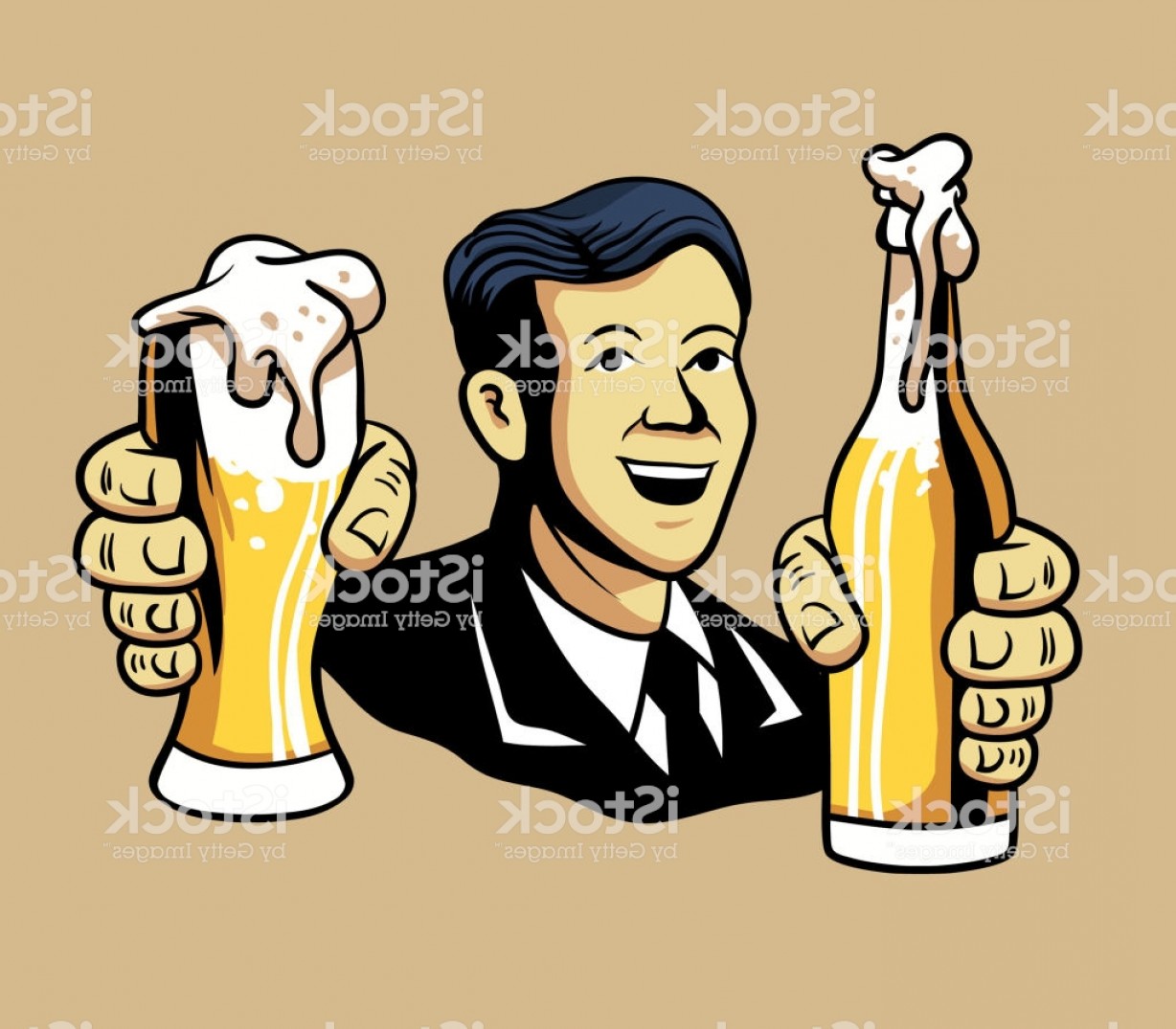 1228x1075 Retro Beer Vector Lamaison