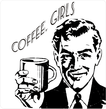 373x383 Coffee Retro Vector