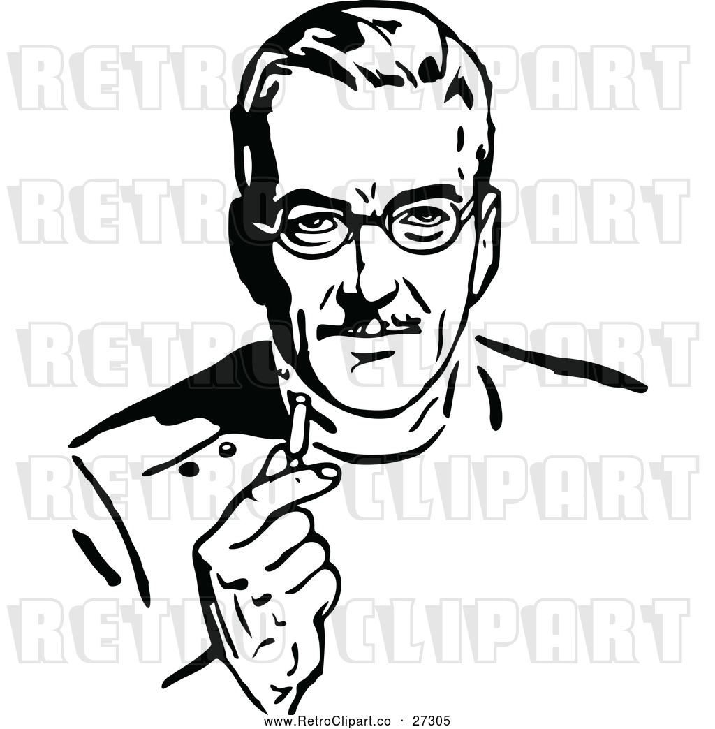 1024x1044 Vector Clip Art Of Retro Man Holding A Pill
