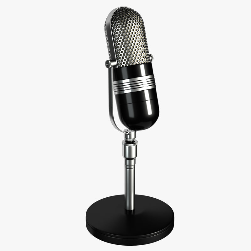Retro Microphone Vector