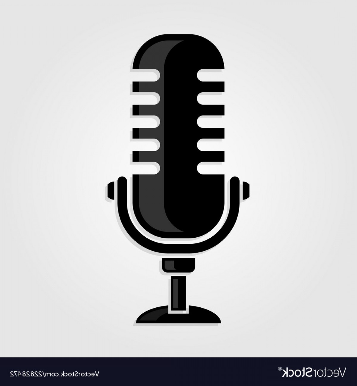 1200x1296 Retro Vintage Microphone Icon Vector Cqrecords