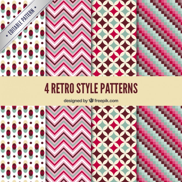 Geometric Retro Patterns Vector Free Download 626x626 Geometric Retro Patterns Vector Free Download