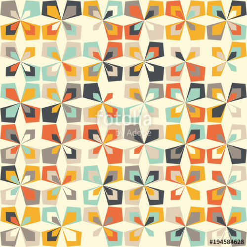 Midcentury Geometric Retro Background Vintage Brown, Orange 500x500 Midcentury Geometric Retro Background Vintage Brown, Orange