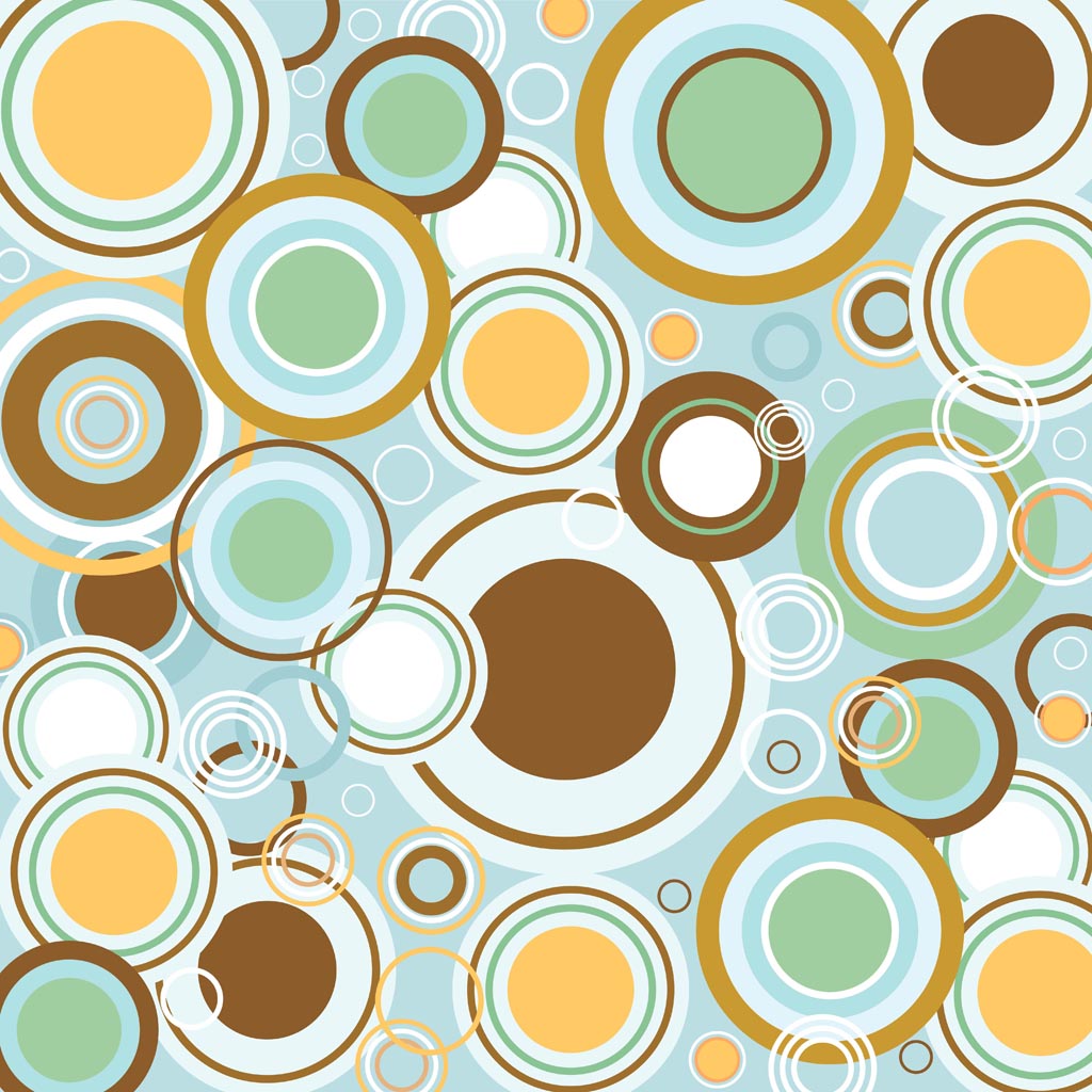 Retro Circles Vector Pattern Vector Art Graphics 1024x1024 Retro Circles Vector Pattern Vector Art Graphics