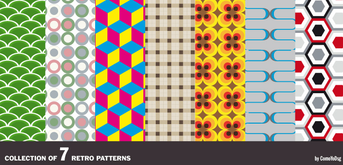 Retro Vector Pattern Pack 685x331 Retro Vector Pattern Pack