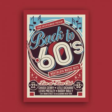 360x360 Retro Poster Png Images Vector And Free Download