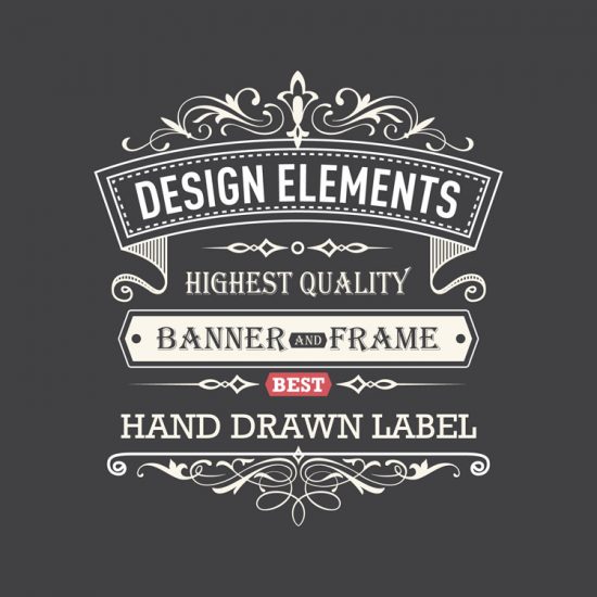 550x550 Typography Vector Retro Poster Vector Cdrai