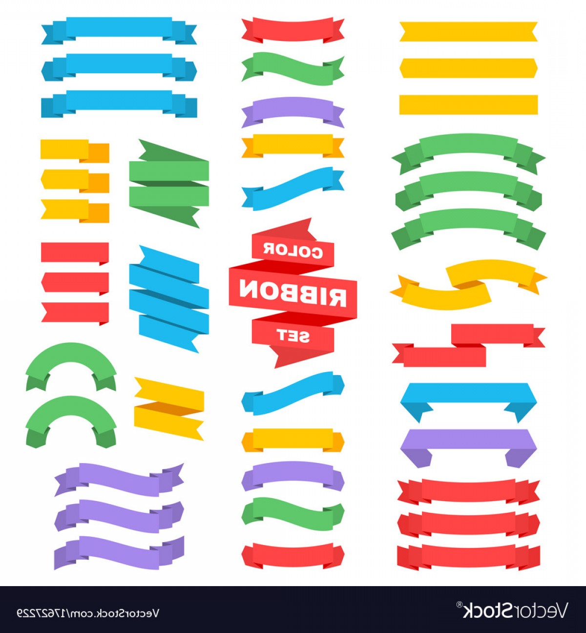 1200x1296 Retro Text Ribbon Banners In Flat Style Vector Handandbeak