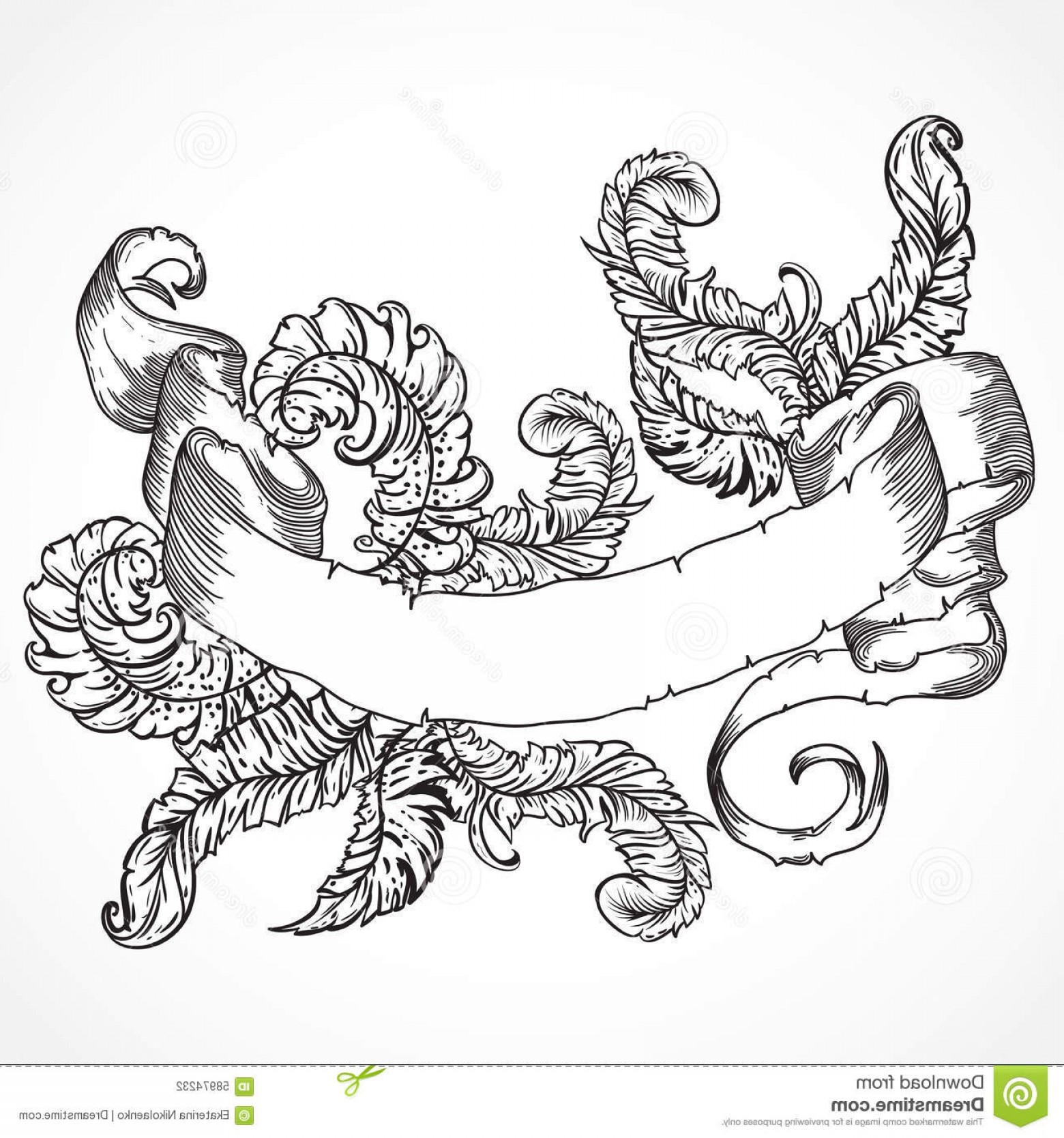 1560x1668 Stock Images Retro Vintage Banner Ribbon Set Vector Illustration