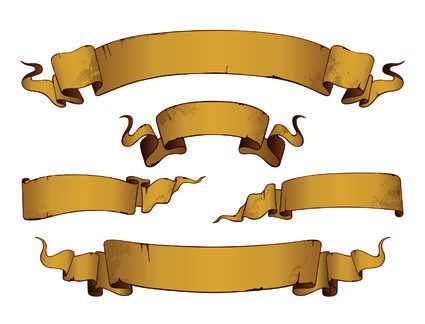 425x324 Free Vector Retro Ribbon Banner Vector Party Banners Free Art