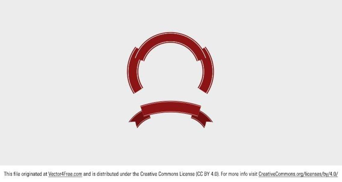 1136x603 Free Vector Red Retro Ribbons