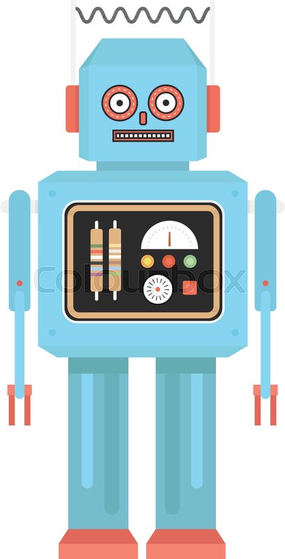 Hipster Vintage Robot Retro Robot Stock Vector Colourbox 409x800 Hipster Vintage Robot Retro Robot Stock Vector Colourbox