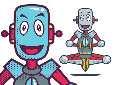 Retro Robot Meditation 400x300 Retro Robot Meditation